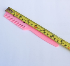 Lược tỉa tóc cắt tóc 2 đầu, lược nhựa lưỡi hai mặt tiện lợi A1348