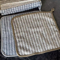 Khăn lau bát đĩa khăn lau bếp sọc than tre 30x30 có viền bo,khăn lau tay làm bằng vải sợi 2 mặt A1451