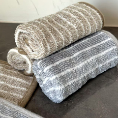 Khăn lau bát đĩa khăn lau bếp sọc than tre 30x30 có viền bo,khăn lau tay làm bằng vải sợi 2 mặt A1451