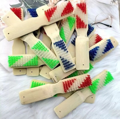 Bàn chải đánh giày bằng tre tự nhiên, lông cứng, bàn chải đánh giày, bàn chải thảm giặt đồ A1612-A1613