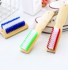 Bàn chải đánh giày bằng tre tự nhiên, lông cứng, bàn chải đánh giày, bàn chải thảm giặt đồ A1612-A1613