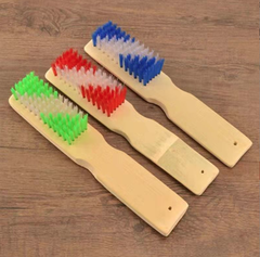 Bàn chải đánh giày bằng tre tự nhiên, lông cứng, bàn chải đánh giày, bàn chải thảm giặt đồ A1612-A1613