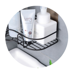 Kệ Góc Tam Giác Kim Loại Sơn Tĩnh Điện Để Đồ Kệ Nhà Tắm Dán Tường Tiện Lợi A2611