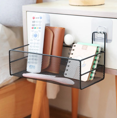 Kệ phòng tắm tối giản kiểu Nhật, giá đựng sữa tắm, bàn trang điểm, giỏ treo nhiều móc dung tích lớn A2743