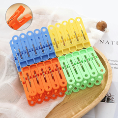 Combo 16 Kẹp quần áo bằng nhựa nhỏ chống gió dùng để kẹp khăn, quần áo, tất, đồ lót và chăn A4141