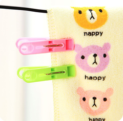 Combo 16 Kẹp quần áo bằng nhựa nhỏ chống gió dùng để kẹp khăn, quần áo, tất, đồ lót và chăn A4141