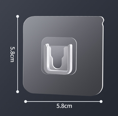 Cặp Khóa bấm dính dày và chắc chắn dán tường treo đồ dùng, giá đỡ ổ cắm điện gắn tường chịu lực A4223