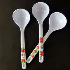 Muôi múc canh lớn Melamine, Muôi múc canh lớn bằng nhựa họa tiết xinh xắn A4231