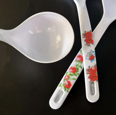 Muôi múc canh lớn Melamine, Muôi múc canh lớn bằng nhựa họa tiết xinh xắn A4231