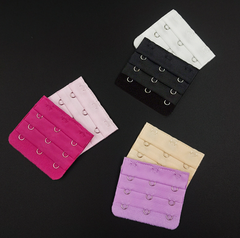 Khóa mở rộng áo ngực ba hàng, ba móc, đồ lót nữ, khóa siêu dài, áo ngực, khóa dán ba hàng, phụ kiện quần áo A4242