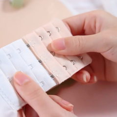 Khóa mở rộng áo ngực ba hàng, ba móc, đồ lót nữ, khóa siêu dài, áo ngực, khóa dán ba hàng, phụ kiện quần áo A4242