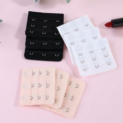 Khóa mở rộng áo ngực ba hàng, ba móc, đồ lót nữ, khóa siêu dài, áo ngực, khóa dán ba hàng, phụ kiện quần áo A4242