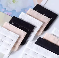 Khóa mở rộng áo ngực ba hàng, ba móc, đồ lót nữ, khóa siêu dài, áo ngực, khóa dán ba hàng, phụ kiện quần áo A4242