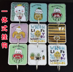 Móc dán tường viền bạc siêu dính bằng thép không gỉ cho nhà bếp và phòng tắm cao cấp A4823