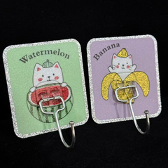 Móc dán tường viền bạc siêu dính bằng thép không gỉ cho nhà bếp và phòng tắm cao cấp A4823