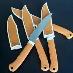 Dao gọt hoa quả màu vàng dày có vỏ dày, dao gọt hoa quả, dụng cụ nhà bếp A4831