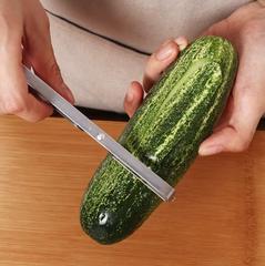 Dao bào thép, dụng cụ gọt vỏ kim loại, dụng cụ gọt vỏ trái cây và rau củ nhỏ gọn dễ sử dụng L0813