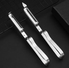 Dao bào thép, dụng cụ gọt vỏ kim loại, dụng cụ gọt vỏ trái cây và rau củ nhỏ gọn dễ sử dụng L0813