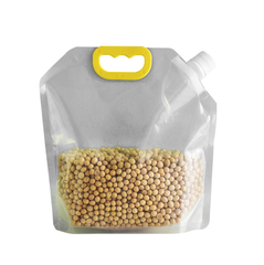 Túi đựng ngũ cốc trong suốt, túi đựng gạo chống ẩm và kín khí, túi có quai và vòi dày L1322