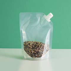 Túi đựng ngũ cốc trong suốt, túi đựng gạo chống ẩm và kín khí, túi có quai và vòi dày L1322