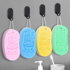 Mút tắm Bọt biển tắm trẻ em, miếng chà lưng hình hạt đậu, khăn tắm gia dụng dễ thương, bọt biển tắm dành cho nữ L1422
