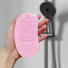 Mút tắm Bọt biển tắm trẻ em, miếng chà lưng hình hạt đậu, khăn tắm gia dụng dễ thương, bọt biển tắm dành cho nữ L1422
