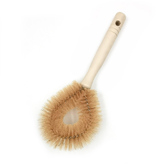 Bàn chải cọ nồi cán gỗ lông lợn, Bàn chải vệ sinh treo tường, Bàn chải vệ sinh gia dụng, Chất tẩy vết bẩn L1514