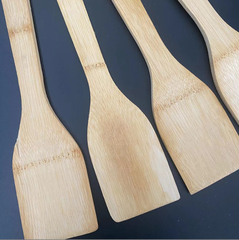 Xẻng tre chống dính cán dài dùng trong bếp, xẻng vuông 30cm an toàn cho sức khỏe, thìa xới cơm L1613