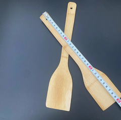 Xẻng tre chống dính cán dài dùng trong bếp, xẻng vuông 30cm an toàn cho sức khỏe, thìa xới cơm L1613