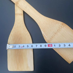 Xẻng tre chống dính cán dài dùng trong bếp, xẻng vuông 30cm an toàn cho sức khỏe, thìa xới cơm L1613