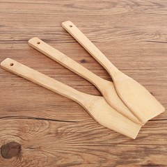 Xẻng tre chống dính cán dài dùng trong bếp, xẻng vuông 30cm an toàn cho sức khỏe, thìa xới cơm L1613