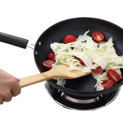 Xẻng tre chống dính cán dài dùng trong bếp, xẻng vuông 30cm an toàn cho sức khỏe, thìa xới cơm L1613