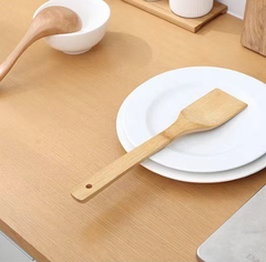 Xẻng tre chống dính cán dài dùng trong bếp, xẻng vuông 30cm an toàn cho sức khỏe, thìa xới cơm L1613