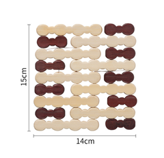 Thảm tre lót nồi cách nhiệt, tấm thảm bàn bếp, thảm tre lót chén bát chảo nóng đặt bàn L1814