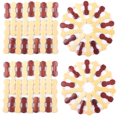 Thảm tre lót nồi cách nhiệt, tấm thảm bàn bếp, thảm tre lót chén bát chảo nóng đặt bàn L1814