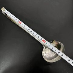 Muôi múc canh bằng thép không gỉ, dùng để múc canh và cháo, thìa cán dài L1911