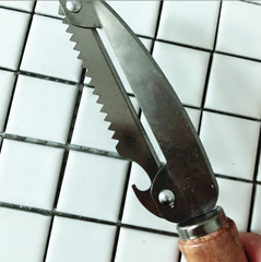 Dụng cụ gọt vỏ trái cây và rau củ đầu tròn cán gỗ lớn, Dao bào rau củ nhà bếp L1914