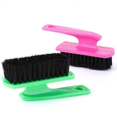 Bàn chải đánh giày lông đen cán ngắn, bàn chải giặt đồ, bàn chải đánh giày bằng nhựa L2141