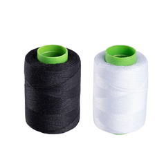 Bộ 2 cuộn chỉ khâu đen trắng cỡ lớn, chỉ may đa năng dùng vá quần áo, phụ kiện may mặc tiện dụng L2142