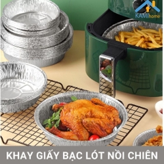 Sét 10 Khuôn Giấy Bạc Size 22cm Lót Nồi Chiên Không Dầu A1561