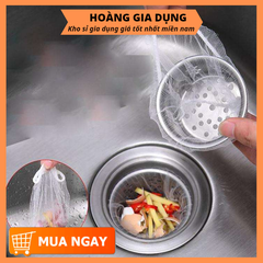 Set 100 Túi Lưới Lọc Rác Bồn Rửa Chén Túi Đựng Rác Bao Rác A3813