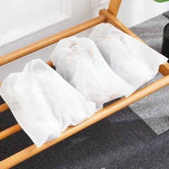 Sét 50 Túi Đựng Giày Đa Năng Vải Không Dệt, Miệng Dây Rút Tiện Lợi (Màu trắng) A2741