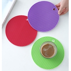 Đế Lót Nồi Silicon Cách Nhiệt Chống Trượt Hình Tổ Ong A2214