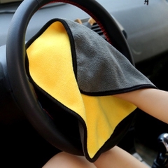 Khăn Lau Đa Năng Màu Vàng Lau Ô Tô Xe Hơi 30X30CM lau bếp lau kính lau tay 2 lớp siêu sạch siêu thấm hút A3844