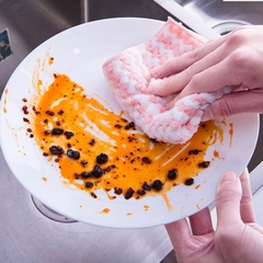 Khăn Nhung San Hô Lau Tay Lau Bếp Chén Bát Thấm Hút Nước A3732