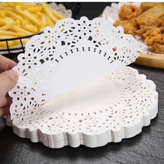 Sét 140 Tờ Giấy Nến 21.5CM Lót Thấm Dầu Ăn Lót Bánh, Giấy Nến Đục Lỗ Thấm Dầu Nỡ Nồi Chiên A4161