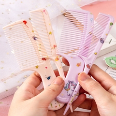 Set 2 Lược Chải Tóc Mini Bỏ Túi Tiện Dụng Dễ Thương Phụ Kiện Tóc Lược Gỡ Rối Hiệu Quả A4233