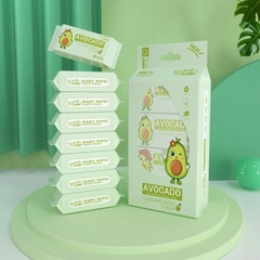 Bịch 8 Gói Khăn Giấy Ướt Mini Hoạt Hình Cao Cấp Bỏ Túi Tiện Lợi (64 khăn) A2724