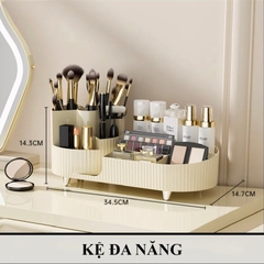 Kệ Đựng Mỹ Phẩm Đựng Đồ Trang Điểm Xoay 360 Độ K070