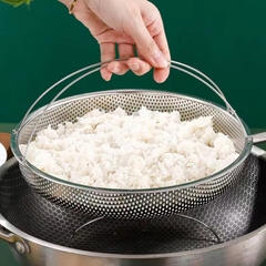 Khay Hấp Đồ Ăn Bằng Thép Không Gỉ, Xửng Hấp Gia Đình Rau Củ Nhà Bếp A4863